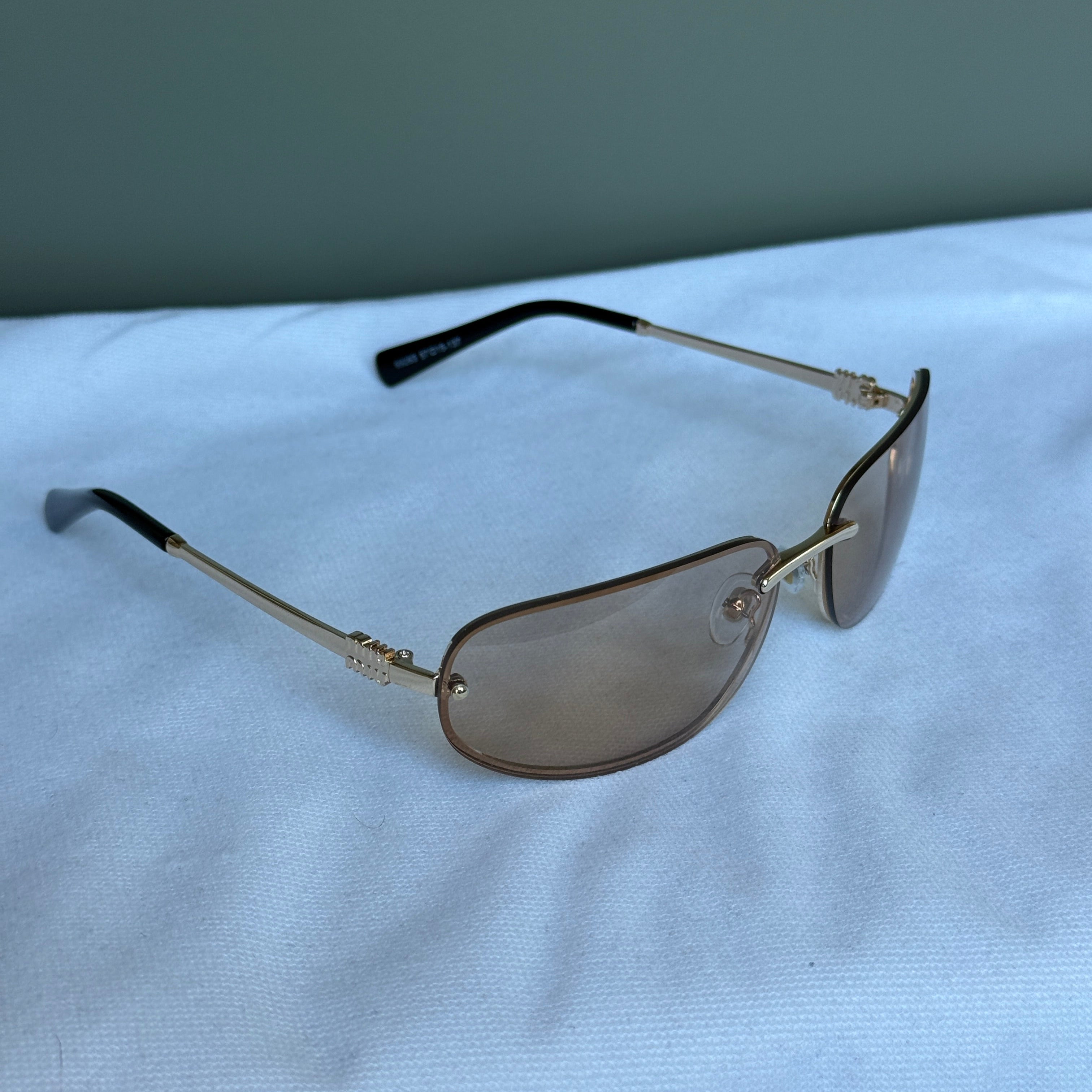 Miu Miu Rimless Avant-Garde Pembe Güneş Gözlüğü