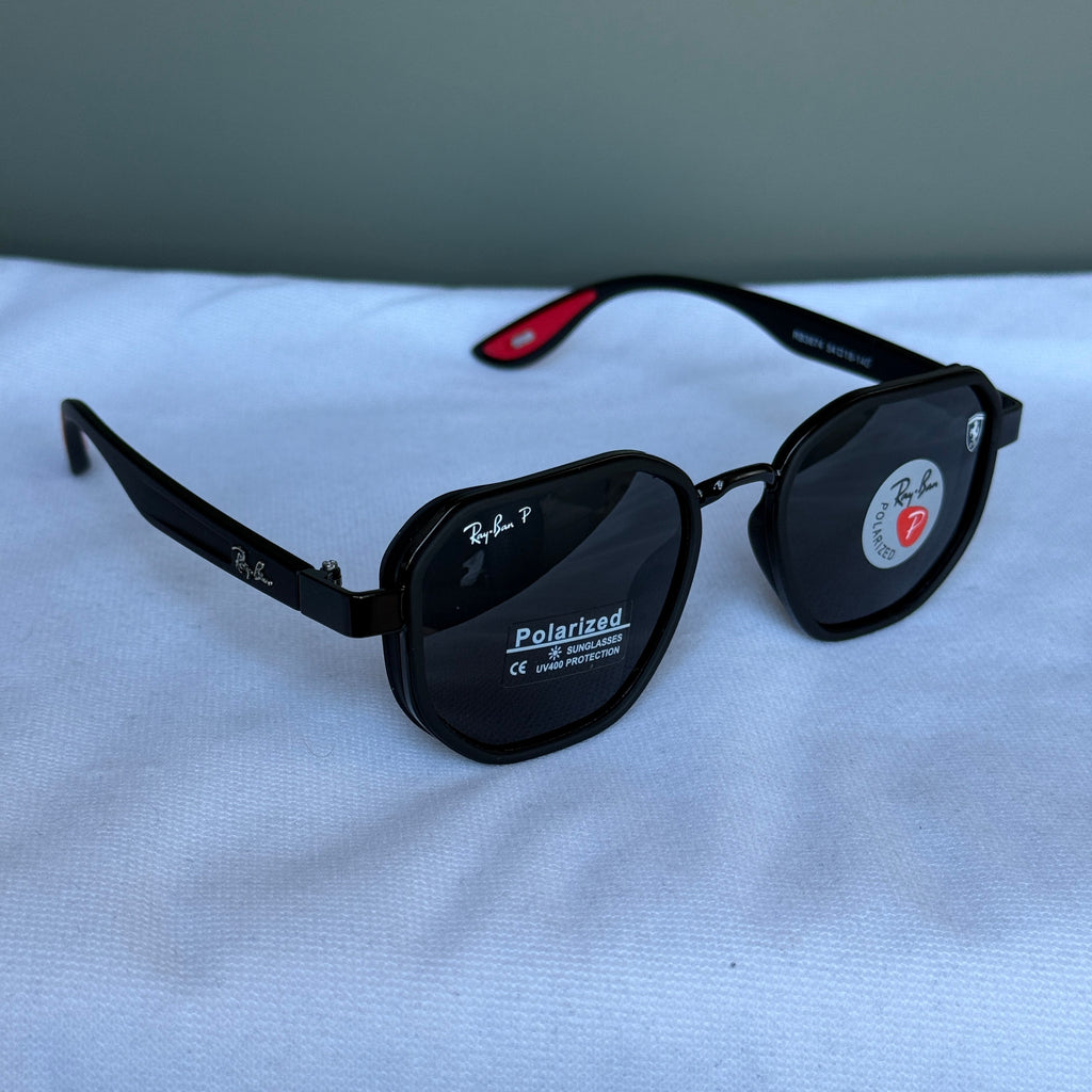 Ray-Ban x Scuderia Ferrari Hexagonal Polarize Güneş Gözlüğü
