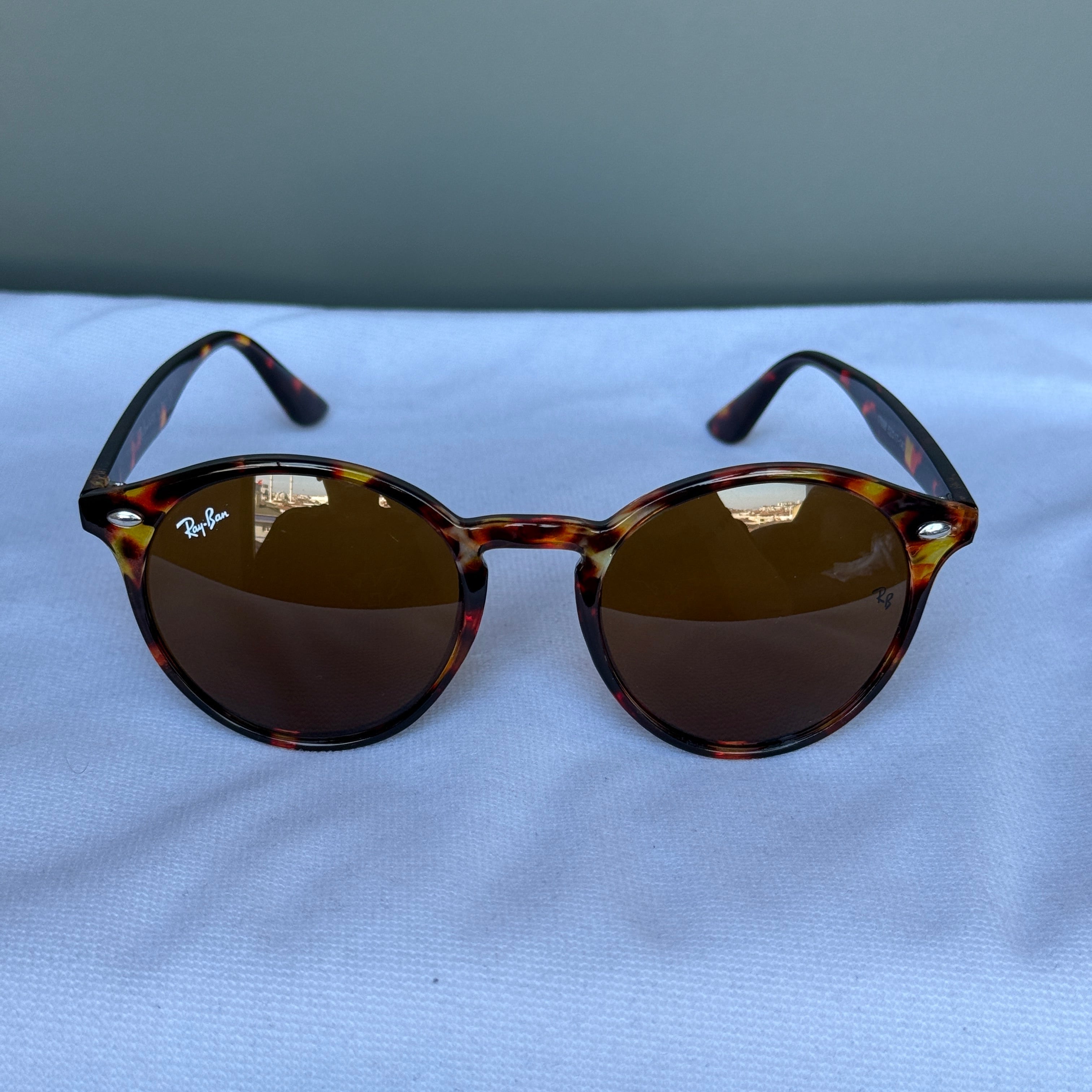 Ray-Ban Round Havana & Brown Güneş Gözlüğü