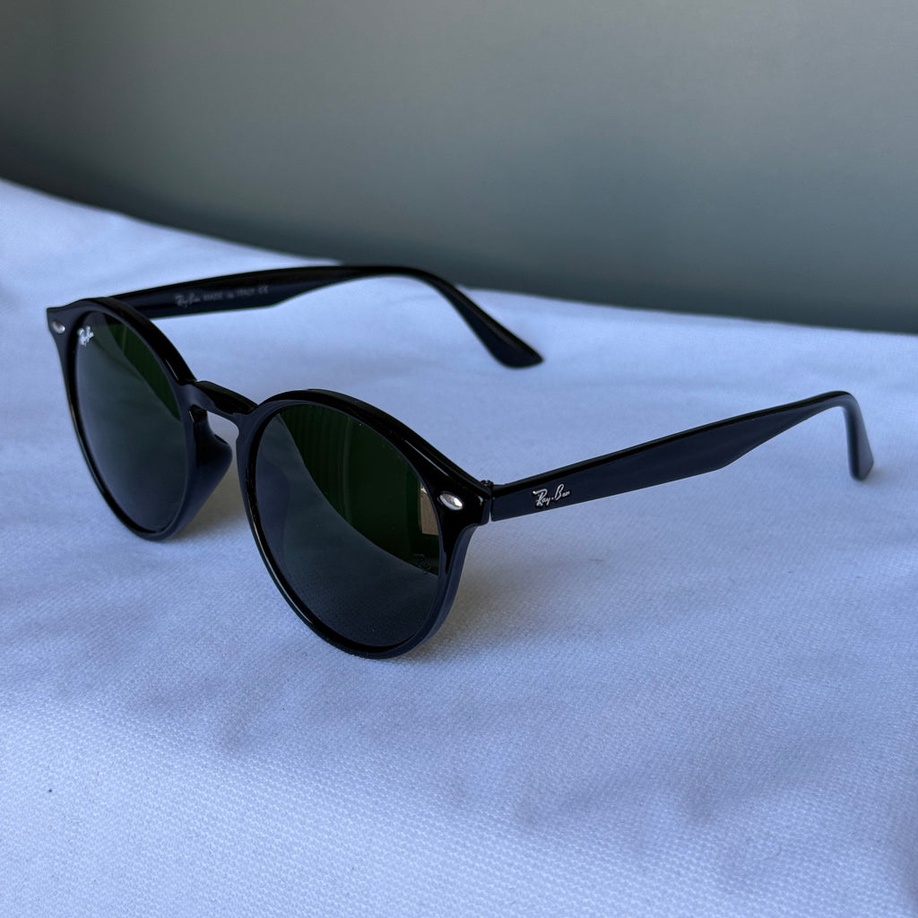 Ray-Ban Round Classic Parlak Siyah Güneş Gözlüğü
