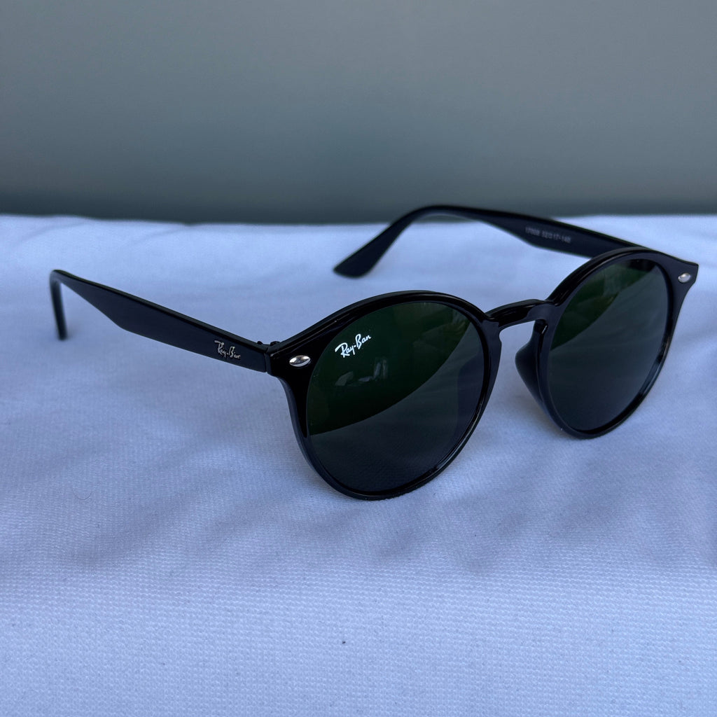 Ray-Ban Round Classic Parlak Siyah Güneş Gözlüğü