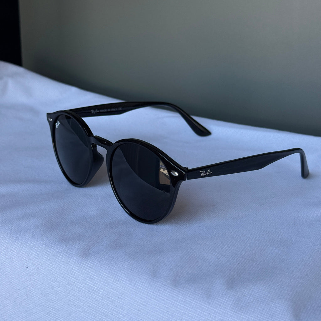 Ray-Ban Round Classic Parlak Siyah Güneş Gözlüğü